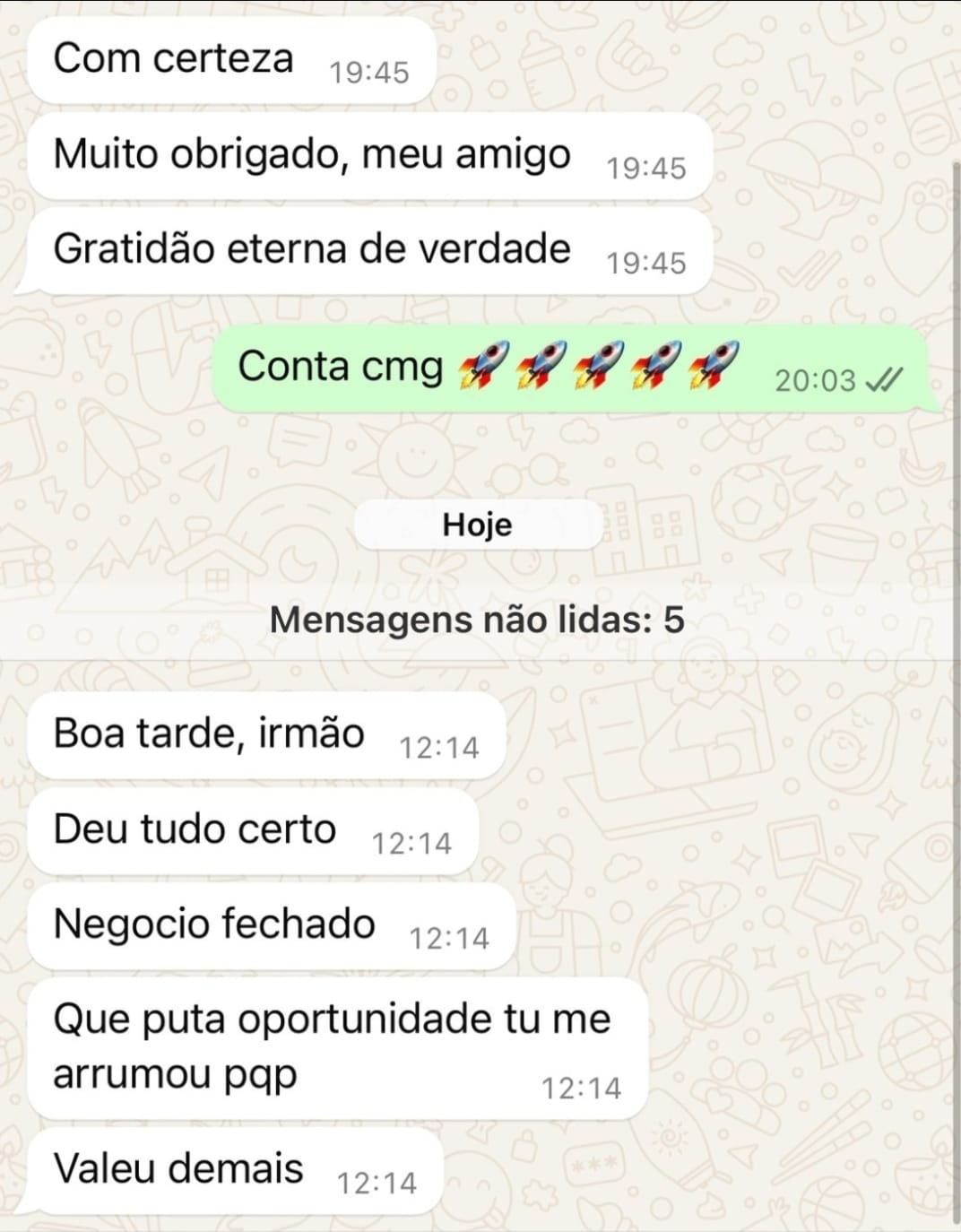 Depoimento WhatsApp